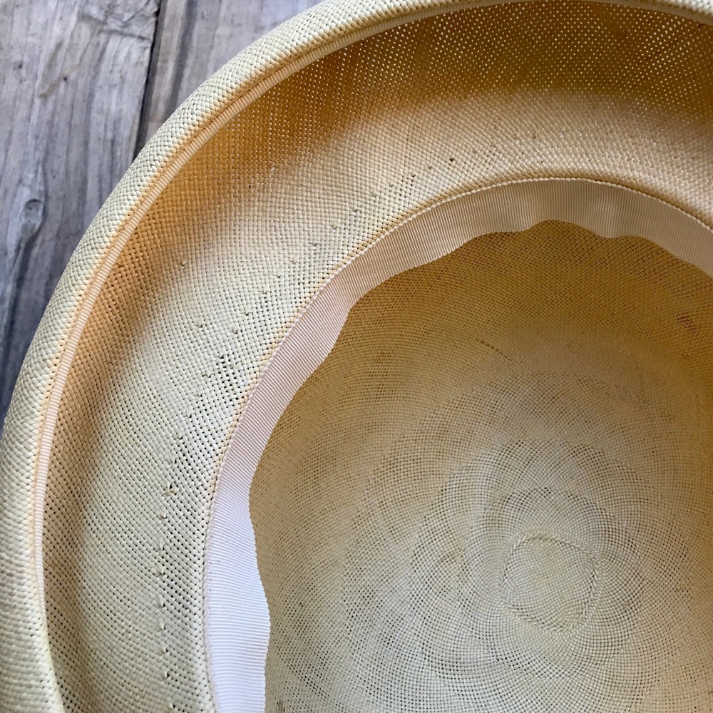 Vintage Straw Hat Michael Terre 1960s - Picture 7 of 11